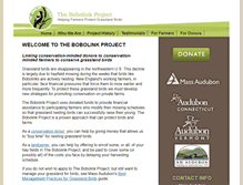 Tablet Screenshot of bobolinkproject.com